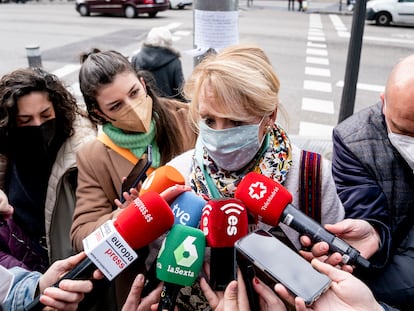 La expresidenta de la Comunidad de Madrid, Esperanza Aguirre, a su llegada al Comité Ejecutivo Autonómico del PP de Madrid, el pasado 4 de marzo.