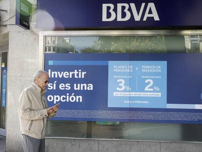 Oficina del BBVA en Madrid.