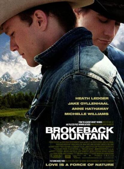 Cartel promocional del filme 'Brokeback Mountain'