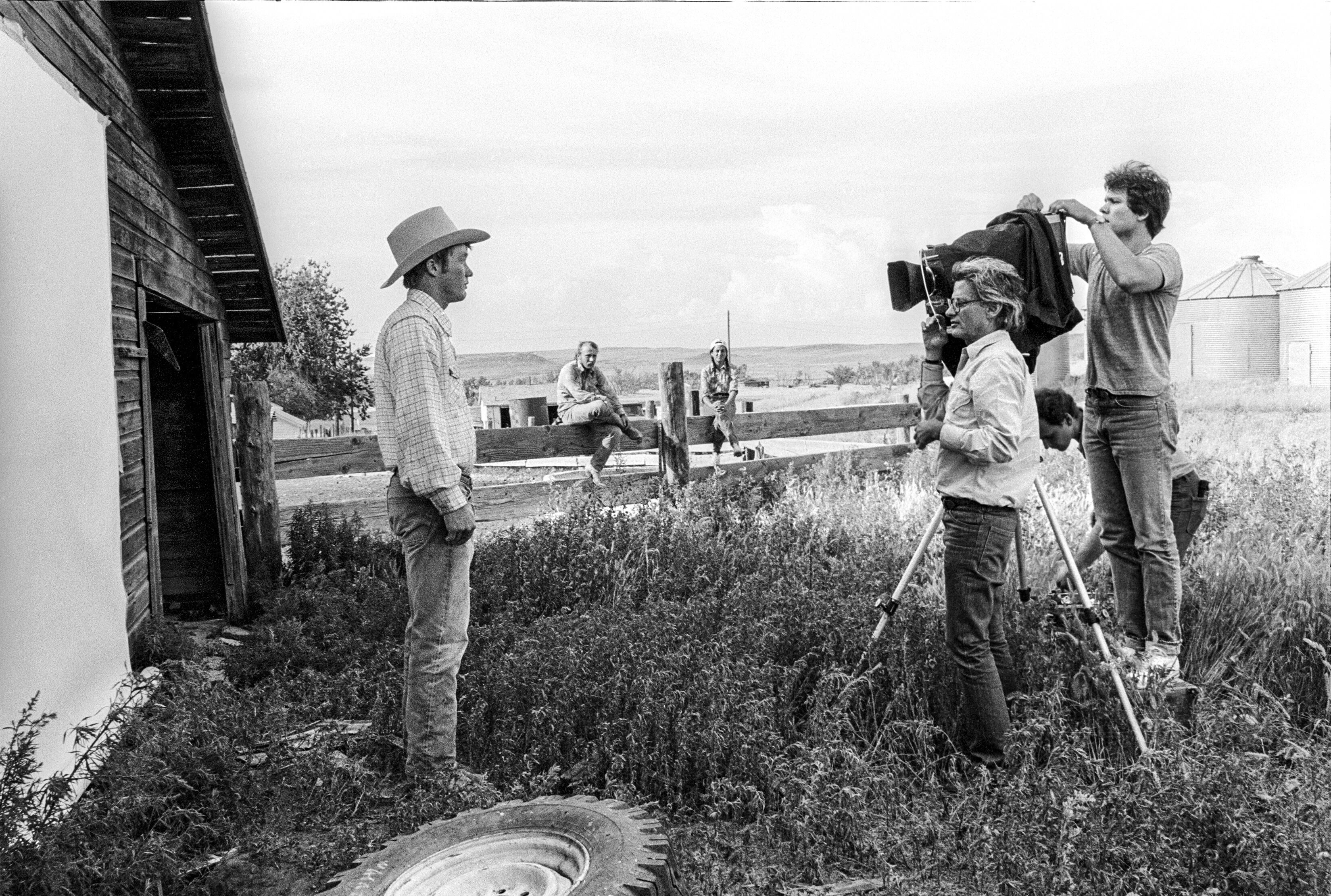 Richard Avedon retrata al granjero Richard Wheatcroft en Montana, en 1983.