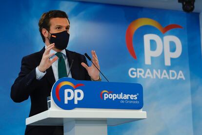 presidente del PP, Pablo Casado