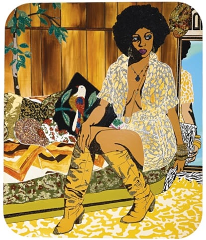 'Come With Me, Now I Need You', de Mickalene Thomas.