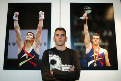 Jesús Carballo, en 2005, cuando hizo oficial su retirada como gimnasta, que se produjo en 2003.