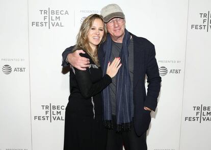 Alejandra Silva y Richard Gere en el Festival de Tribeca (Nueva York) de 2019.