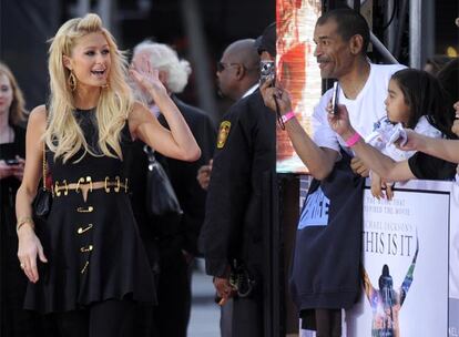 La modelo Paris Hilton acude a la gala en Los Ángeles