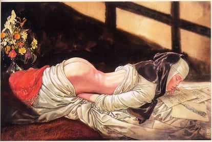 Una ilustración del dibujante italiano Milo Manara.