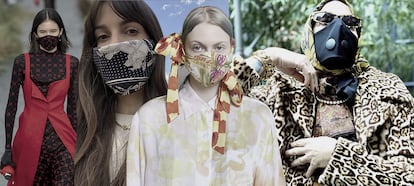 Influencers, diseñadores y marcas de moda están haciendo de las mascarillas un complemento más.