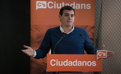 Albert Rivera, durante el Consejo General de Ciudadanos.