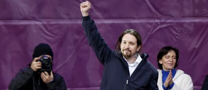 El secretario general de Podemos, Pablo Iglesias