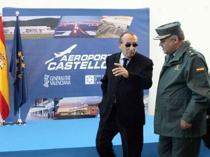 Carlos Fabra, el día de la inauguración del aeropuerto de Castellón.
