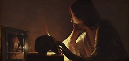 &#039;La Magdalena penitente del espejo&#039;, de Georges de La Tour.