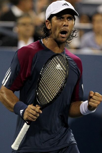 Verdasco, en su partido frente a Ferrer.