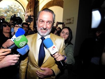 Francisco Correa, presunto l&iacute;der de G&uuml;rtel, en el Tribunal Superior valenciano.