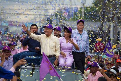 El presidente dominicano, Danilo Medina, en la campaña electoral.