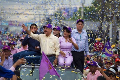 El presidente dominicano, Danilo Medina, en la campaña electoral.