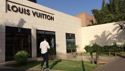 La tienda de Louis Vuitton.