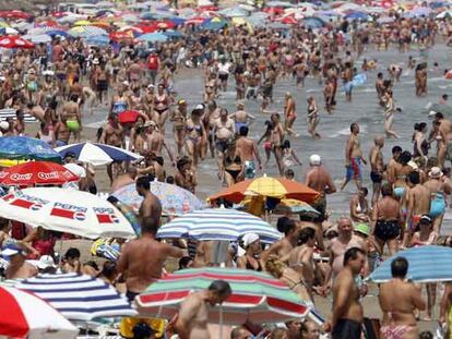 La playa de la Malvarrosa