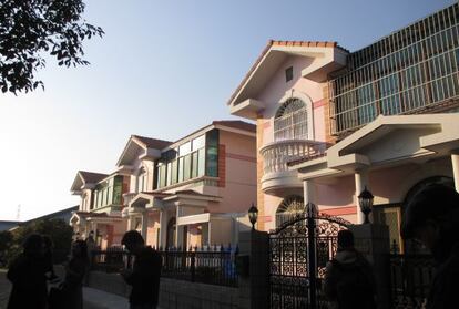 Una calle en el pueblo de Jiangxiang, a tres horas en coche de Shanghái.