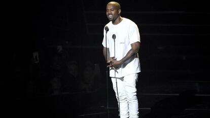 El cantante Kanye West en los MTV Video Music Awards 2016. 