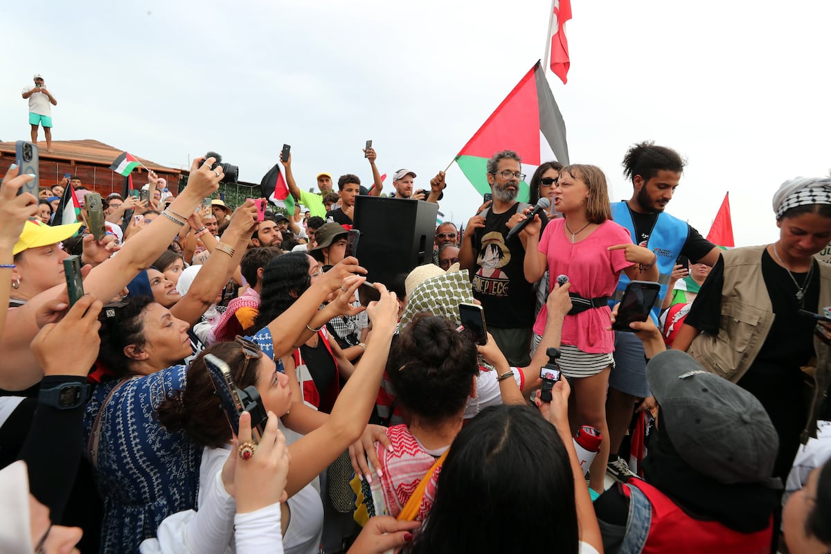 Drone strikes Gaza aid ship carrying activist Greta Thunberg, causing fire on deck
