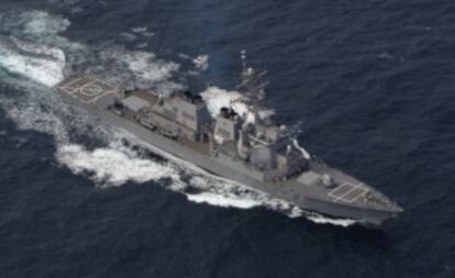 Imagen del 'Uss Ross', uno de los destructores estadounidenses que llegarán a Rota.