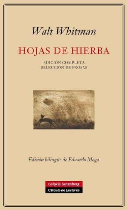 Portada de la nueva edición de 'Hojas de hierba'.