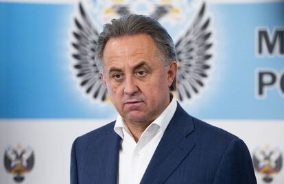 Vitaly Mutko, ministro de Deportes, en su comparecencia de este domingo.