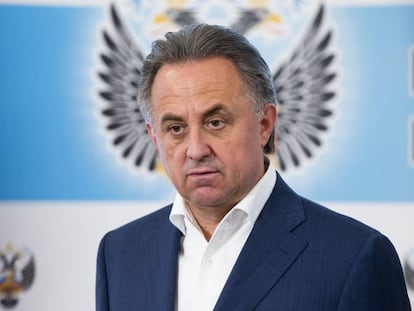 Vitaly Mutko, ministro de Deportes, en su comparecencia de este domingo.