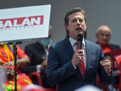 Juan Manuel Galán, del Nuevo Liberalismo, en un evento de campaña.