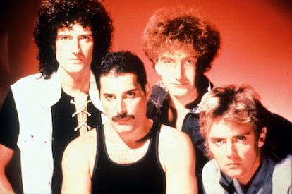 El grupo de rock británico Queen, en una foto de promoción.