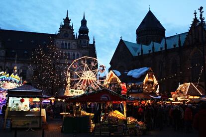 El mercado de Navidad Bremen tiene 180 puestos de artesana y comida.