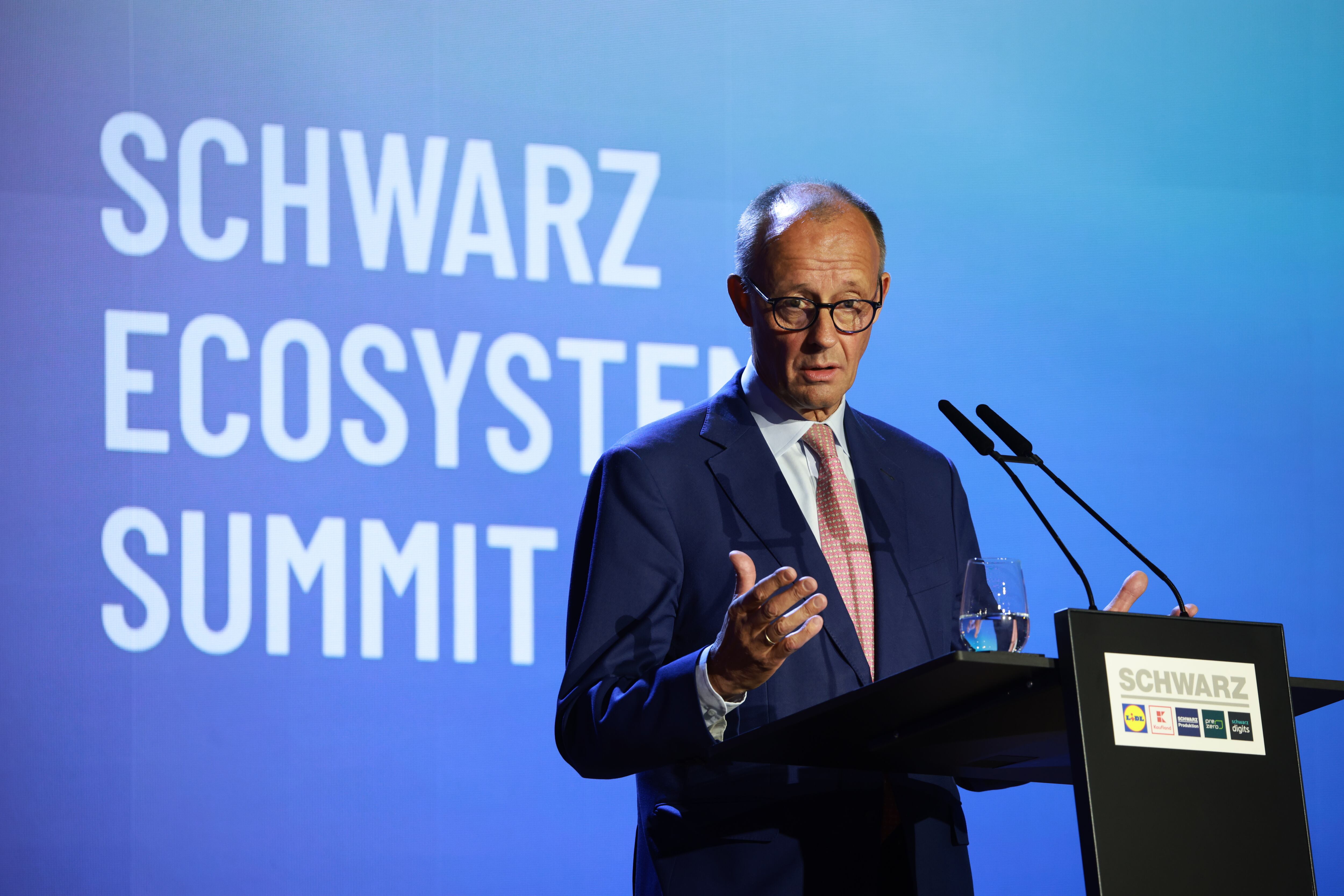 Friedrich Merz, canciller de Alemania, el día 26.