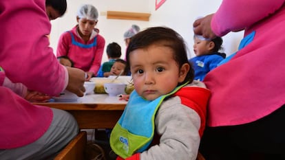 Centro de día para atención a niños del programa Cuna Más de Perú.