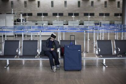 El aeropuerto Ben Gurion de Tel Aviv, esta mañana.