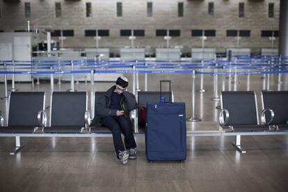 El aeropuerto Ben Gurion de Tel Aviv, esta ma&ntilde;ana.