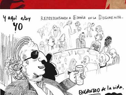 Arriba, Antxon Amorrortu, personaje creado por Mery Cuesta. Abajo, portada de su cómic.