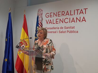 La consejera de Sanidad, Ana Barceló, en una de sus comparecencias diarias durante la crisis del coronavirus.