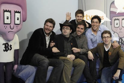 Raúl Cimas, Carlos Areces, Ernesto Sevilla, Julián López, Pablo Chiapella y Joaquín Reyes.