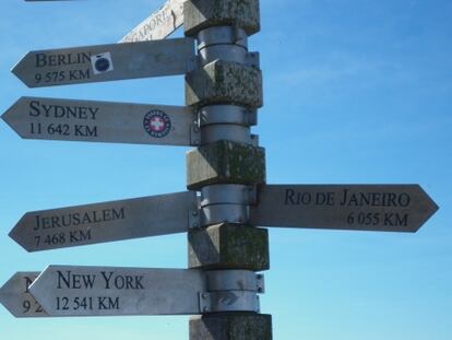 Letreros en Cape Point.