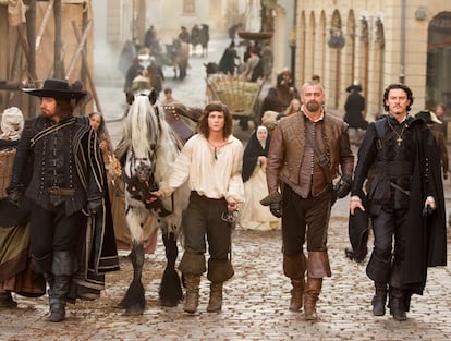 Athos, D´Artagnan, Porthos y Aramis en 'Los tres mosqueteros'.