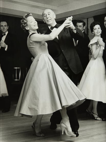 Kathryn y Arthur Murray, bailando durante un programa de la NBC TV en los cincuenta.