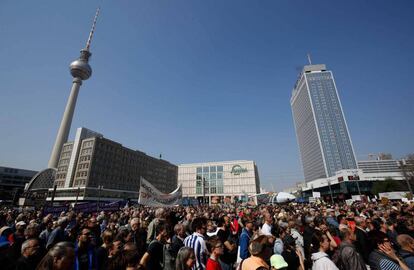 Manifestación en Berlín contra la subida del precio de los alquileres.