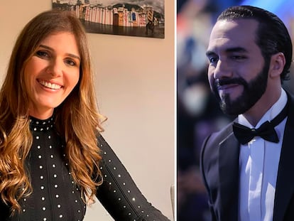 Sarah Hanna, asesora del Gobierno de El Salvador y Nayib Bukele, presidente del país.