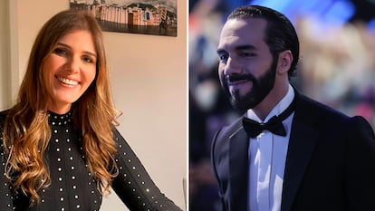 Sarah Hanna, asesora del Gobierno de El Salvador y Nayib Bukele, presidente del país.