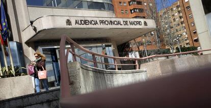 Fachada de la Audiencia Provincial de Madrid.