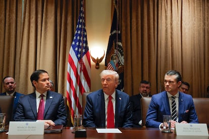 Donald Trump este mircoles en la Casa Blanca durante la reunin con su Gabinete.