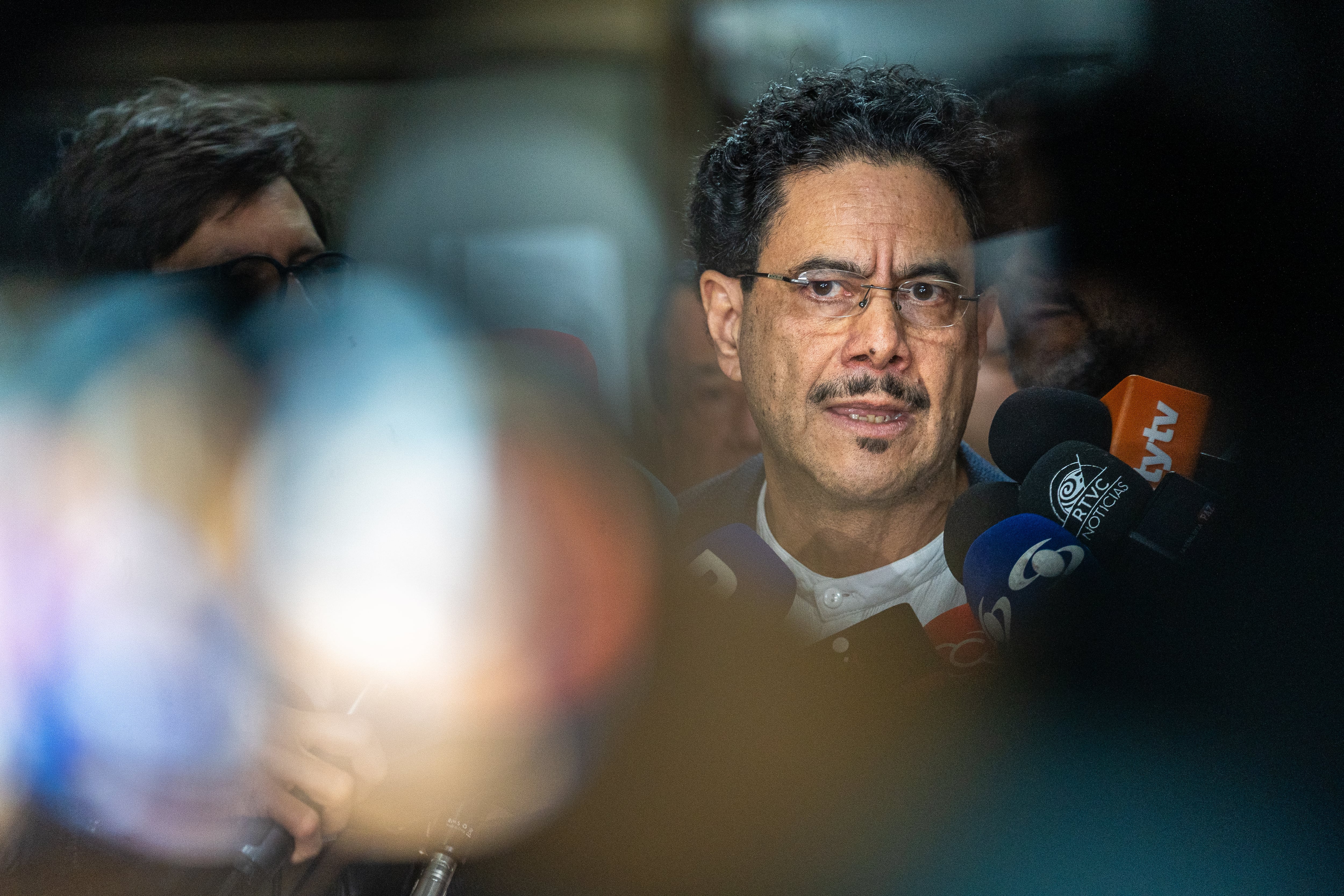 Iván Cepeda en las instalaciones del complejo judicial de Paloquemao en Bogotá (Colombia), el 1 de agosto del 2025.