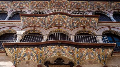 Details of architecture in the town of Ecija with Andalusian style