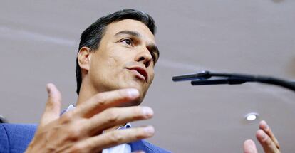 Pedro Sánchez al Congrés dimecres passat.