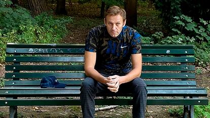 El opositor ruso Alexéi Navalni en Berlín, el 23 de septiembre.